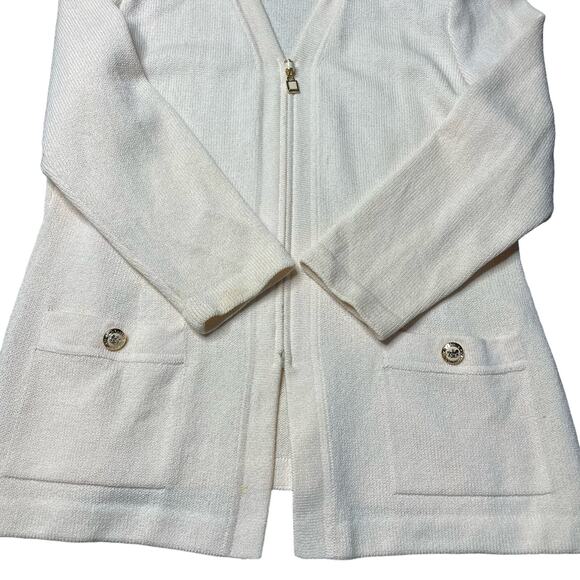 St. John Basics Zip Up Sweater - Picture 6 of 7